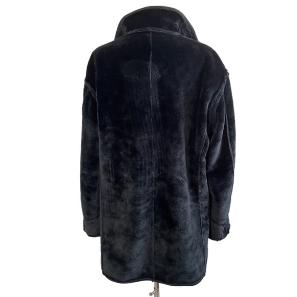 EMPORIO ARMANI Reversible Synthetic Shearling Coat size 50 - Picture 12 of 15